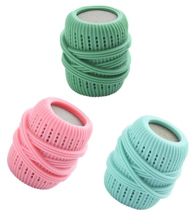 3pcs Reusable Washing Ball TPE Sponge Laundry Hair Remover | Clothes and Pet Hair, Washing Machine Use, Multi-purpose Cleaning, Random Colour Assortment Random Color