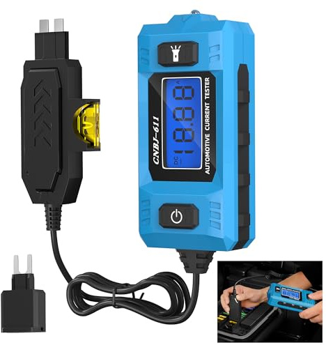 Automotive Circuit Fault Probe Tester, 48V 20A Portable High-Precision Car Circuit Probe Tester Current Fault Probe for Blade Fuses, Fuse Fault Diagnosis for Cars, Trucks, SUVs