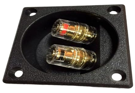 Ldabrye Banana Socket Speakers Terminals Connection Box Accessories Crystals Coppers Junction Clip Square Junction Box Binding Post Connectors