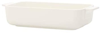 Villeroy & Boch Clever Cooking - Fuente para Horno Rectangular, Porcelana, Beige, 24 x 14 x 5 cm