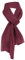 TigerTie Damen Chiffon Halstuch bordeaux weinrot Uni Gr. 160 cm x 36 cm - Schal