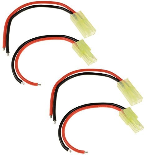2 x RC Pairs Male + Female Tamiya Mini Battery Connector 18awg 10cm Wire
