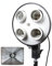FOTGA 4in1 E27 Lampenfassung Licht-Kopf-Halterung Bulb Socket Lamp Holder Light Head für Softbox Regenschirm Dauerlicht