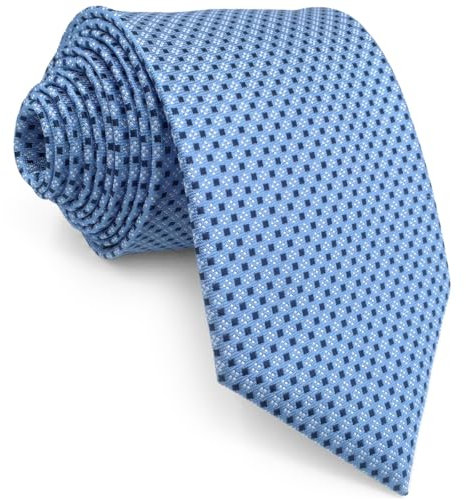 Shlax&Wing Neu Mode Herren Seide Krawatte Blau Einfarbig