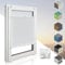 Home-Vision® Premium Plissee Faltrollo ohne Bohren mit Klemmfix (Weiß, B110cm x H120cm) Modern Klemmträger, Verdunklung, Blickdicht Sonnenschutz Jalousie für Fenster & Tür