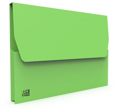Oxford VIP Hüllen, 24 x 32 cm, Stärke 240 g, Kapazität 200 Blatt, lebendiges Grün, 10 Stück