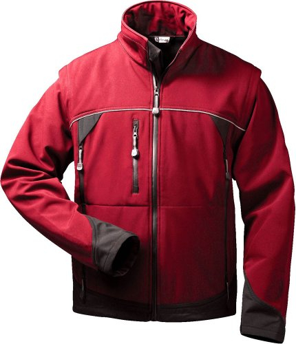 Elysee Softshell Jacke mit abnehmbaren Ärmeln Omega, Medium, Rot