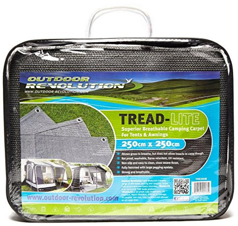 Blue Diamond Treadlite Tent Carpet 250x250 Centimeter, Grey, One Size
