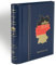 Drehstabbinder Perfect DP für Briefmarken, Classic Design, Prägung Deutschland inkl. Schutzkassette blau