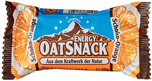 EnergyOatSnack Schoko-Orange (15x65g) | Kohlenhydrat Energieriegel mit Haferflocken für Sport & Freizeit | Langanhaltende Energie & leckerer Geschmack | Handgemacht & Vegan | Das Original