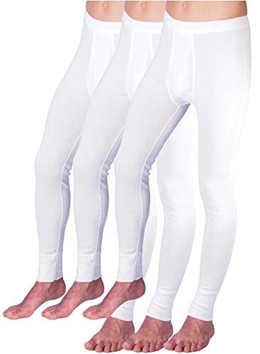 HERMKO 3540 Herren Lange Unterhosen mit Eingriff 3er Pack (Weitere Farben) Bio-Baumwolle