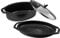 Pradel Excellence - Set 3 Pièces Marmite Ovale - Fonte d'Aluminium Façon Pierre - Plat à Gratin, Couvercle Verre, Maniques - Tous Feux dont Induction - Sans PFOA