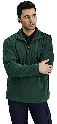 Regatta Men's Micro Zip Neck Fleece - Size XL - Bottle Green