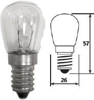 LAMPADA UNIVERSALE PER FRIGO 25W E14 MONTA SU TUTTI I TIPI DI FRIGORIFERI