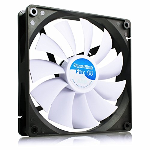 AABCOOLING Super Silent Fan 14 - Leise und Efizient 140mm Gehäuselüfter mit 4 Anti-Vibration-Pads - Ventilator Leise, Computer, Kühlung, Kühler, 8,6 dB(A), 80 m3/h