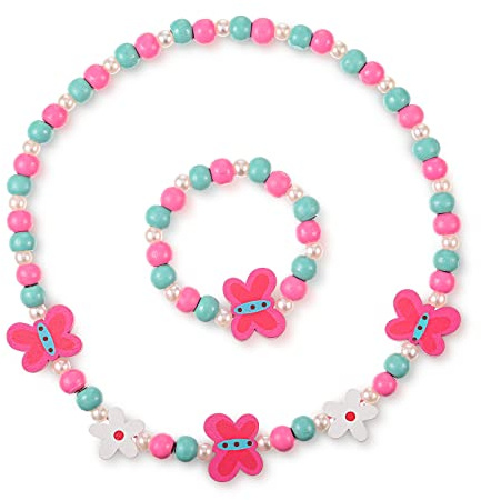 Kind-Karikatur-Halskette Bunte Tier Kid Schmuck Blumenperlen Mode Armband-Zusätze Mengonee