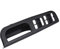 Keenso Auto Fensterheber Abdeckung, Auto Master Fensterschalter Fensterheber Innentürgriff Abdeckung Bedienfeldabdeckung mit Zuggriff Verkleidung 33 * 10 * 9cm (Schwarz)