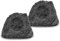 Pronomic 2er Set SSP-1100 GR Outdoor-Lautsprecher (2 Stück Outdoor-Speaker in Stein-Optik, 2 x 50 Watt, Schutzklasse IP56, 2-Wege-System) grau