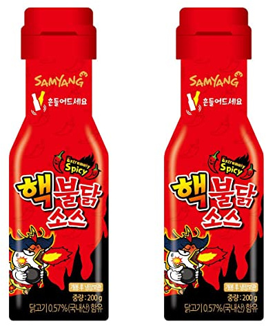 [Samyang] Extremely Spicy! Hack Bulldark Spicy Chicken Roasted Sauce 200g / Korean Food/Korean Sauce/Asian Dishes/Fire Noodle Challenge (Pack of 2)