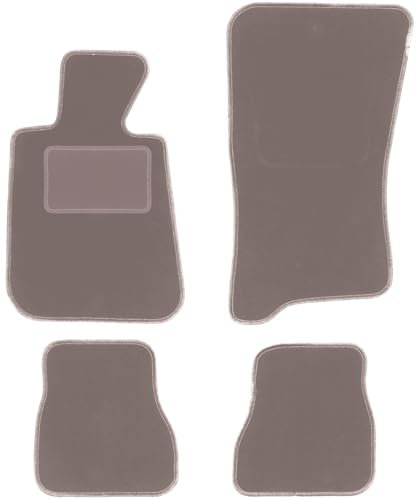 Velours-Fußmatten passend für BMW 3 E30 1986-1993, Beige, LUX, passgenau