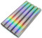 5er Set Klebefolie Hologramm Selbstklebende Glitzer Dekofolie Farbig Bastefolie Glitter Vinyl Aufkleber DIY 100cm x 33cm (Rainbow)