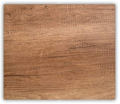 Planche à Découper pour la Cuisine 60x52 cm Décoration Avec Impression Contact Alimentaire Bords Polis Résistant à la Chaleur Pieds Antidérapants Modernité Symétrique - Bois