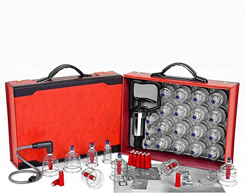 KISOARTWQ schröpfen schröpfset schröpfgläser Set Chinesische Akupunktur-Schröpf-/Körpertherapie-Massageschalen, Augen- und Gesichts-Vakuum-Massageschalen-Set, Schröpftherapie-Set