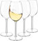 COOKY.D 530 ML Verre à Vin Rouge Plastique Tritan Grands Gobelets pour Fête, Restaurant, Mariage, Lavable au Lave-vaisselle, Lot de 4
