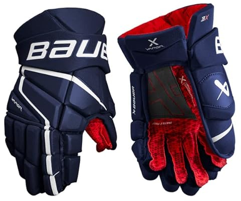Bauer Vapor 3X Handschuhe Senior, Größe:14 Zoll, Farbe:Navy