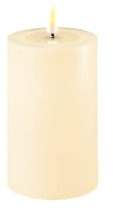 Deluxe Homeart Creme Stumpenkerze 7,5 * 12,5 cm