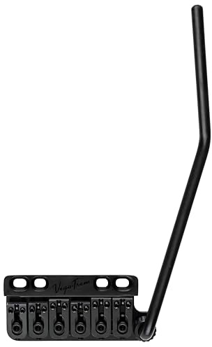 Vega-Trem VT1 Standard 6-Screw Black Stratocaster Guitar Tremolo Bridge For Strat No Mods Easy Installation