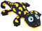 NICI Kuscheltier Salamander Don Fuego 25 cm – Stofftier aus weichem Plüsch zum Kuscheln und Spielen, niedliches Plüschtier für Kinder & Erwachsene, 48780, schwarz