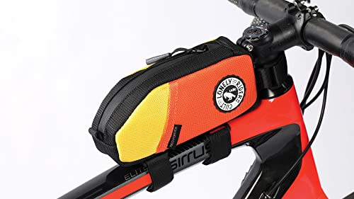 ULAC - Rahmentasche für Fahrrad Trekking | wasserdichte Materialien | 18x9x5,5 cm | Reißverschluss und Taschen | Klettverschlussbefestigung | Leicht und Kompakt
