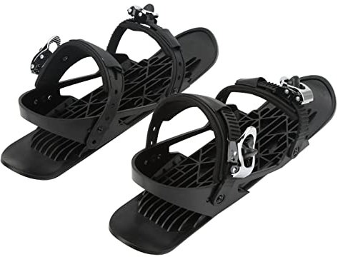 Mini Ski Skates, Tragbare Kurze Snowskates aus Nylon und Edelstahl für All-Mountain-Skifahren und Snowboarding, Winter Sportgeräte für Erwachsene