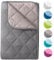 wometo Microfaser Sommer Steppbett Wende-Design 155x220 OekoTex – grau und hellgrau Kochfest 95° Sommerbettdecke für Camping und heiße Tage I ohne Bezug verwendbar I farbig & bunt