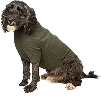 Fleece Dog Jumper Puppy Jacket Winter Coat XS, S, M, L, XL Pet Clothes Pet Jacket 7 Colours (X-Large, Khaki)