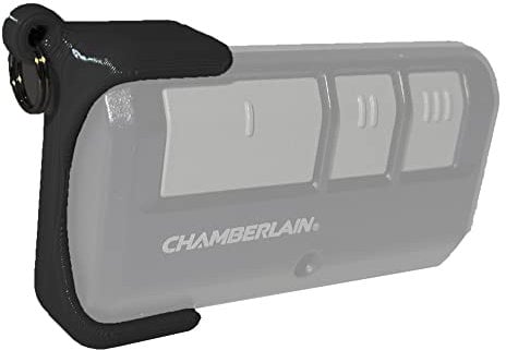 Keychain Key Holder Case Compatible with Chamberlain Group 953 Garage Door Remote Opener Key Fob by 1058 DESIGNS (Black)