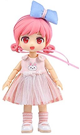 XiDonDon 1/12BJD Actionfigur mit Puppenkopf, Körper, Kleidung, Schuhen YMY Puppenzubehör mit beweglichem Gelenk (Girl)