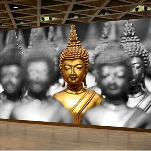 3D Fototapete Wandaufkleber Selbstklebend Wandbild Buddha-Statue Religiöse Statue Für Wohnzimmer, Schlafzimmer, Kinderzimmer, Restaurant, Büro, Wand, Foto, Wanddekoration, Tv-Hinterg 400(B)x280(H)cm