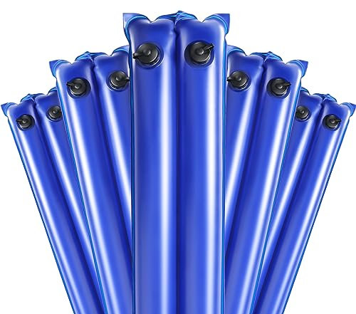 LanPool Bolsas de agua de doble cámara de 8 pies, tubos de agua resistentes, pesas para cubierta de piscina enterrada, bolsas de agua para cubiertas de piscina, cierre de invierno, paquete de 5