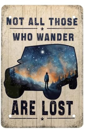 PCSJRKG Jeep Galaxy Wanddekor-Schild, Vintage-Aluminiumschild, Dekoration für Restaurant, Kantine, Hotel, Außen- und Innenbereich, Wanddekoration, Eisenschild
