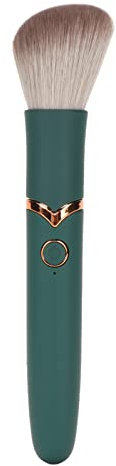 Brosse De Massage Vibrante à 10 Vitesses,Pinceau De Maquillage électrique, Brosse De Maquillage Vibrante avec Poils Doux Et Moelleux – Brosse De Beauté électrique en Vert, Brosse à Poudre Libre Régla