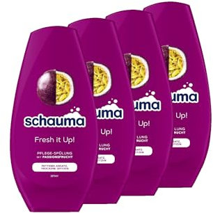 Schauma Schwarzkopf Pflege-Spülung Fresh it up! (4x 250 ml), Haarspülung pflegt beanspruchte Haarspitzen, Spülung verleiht Geschmeidigkeit ohne zu beschweren
