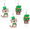 2 Paar St. Patricks Day Ohrringe für Frauen Mädchen, Niedlicher Hund Katze Tier Ohrringe Grünes Kleeblatt Irische Glücksohrringe Freundschafts Ohrringe St. Patricks Day-Geschenk