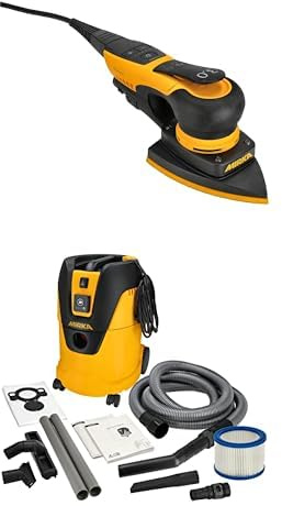 Mirka DEOS II 663 Ponceuse Delta 300 W Ponceuse Delta à faible vibration et Aspirateur Industriel Eau et Poussière 25 litres