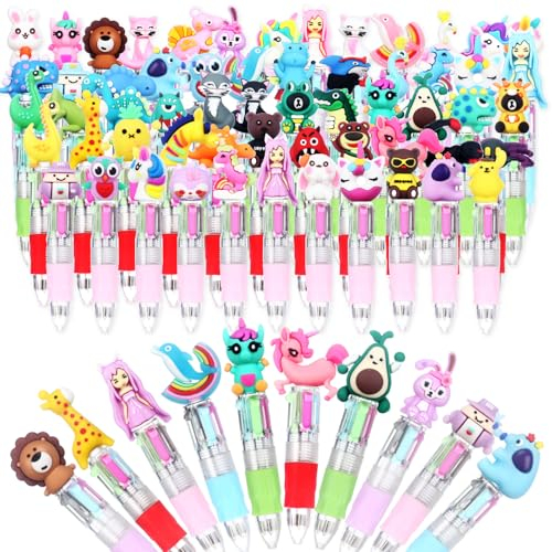 60 Pezzi Penne Regalini Fine Festa Compleanno Penne Multicolore Bambini Gadget Compleanno Bambini Penne Gel Colorate Penne a Sfera (60)