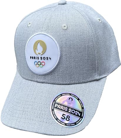 PARIS 2024 Kappe JO Offizielle Kollektion Olympische Spiele – Größe verstellbar, grau, Einheitsgröße