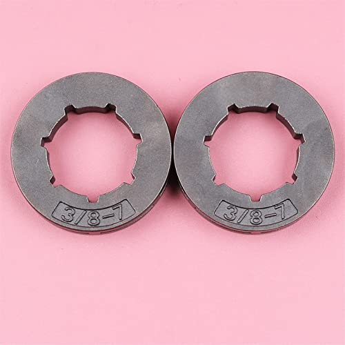 DOFABI 2 Teile/los 3/8 7 Zähne ID 19mm Kleine Spline Kettenrad Felge, for Dolmar, 109 110 111 115 115i, for makita, DCS430 DCS4300 DCS520i Kettensäge Ersatzkettenrad für Kettensäge
