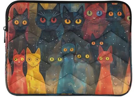 Cats Nebula Background Comics Laptop Sleeve Bag 13-14 Inch Notebook Portable Bag Protection Computer Carrying Bag