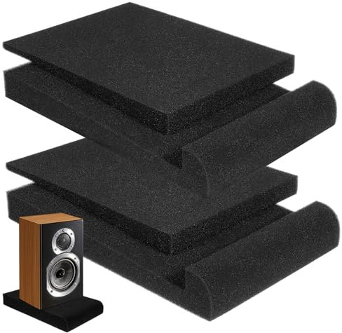 VINTORKY 2stücke Schalldämmende Anti-vibrationspads Leichte Schaumstoffdämpfer Stoßabsorbierend Für Lautsprecherisolierung Heim Studio Ktv Schutz